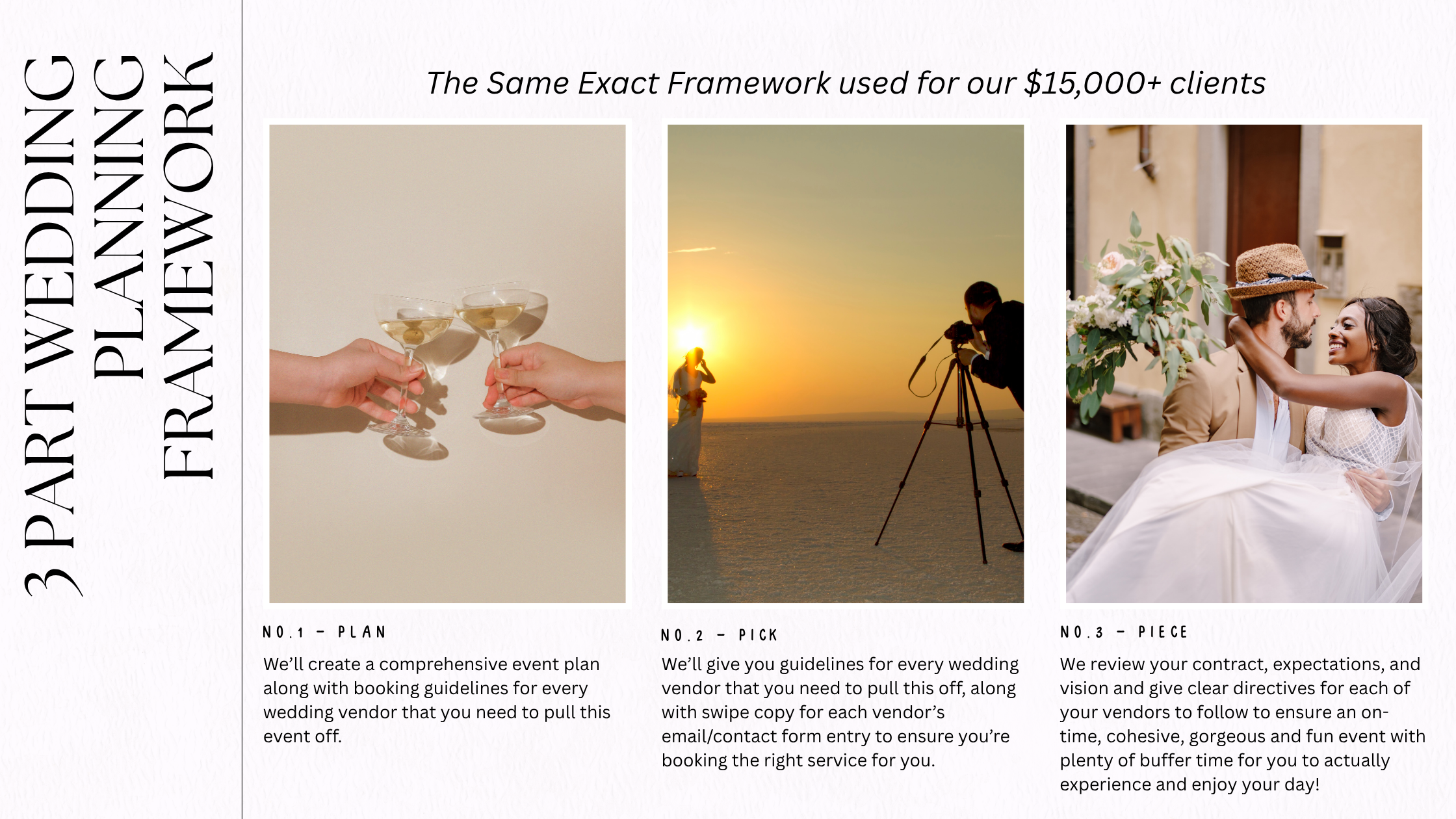 how to plan a wedding for under $60,000